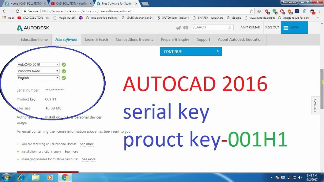 autodesk autocad 2016 product key